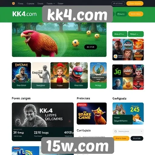 Interface do usuário no kk4.com é intuitiva